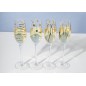 Mikasa Cheers Metallic Gold Set Of 4 Flute Glasses