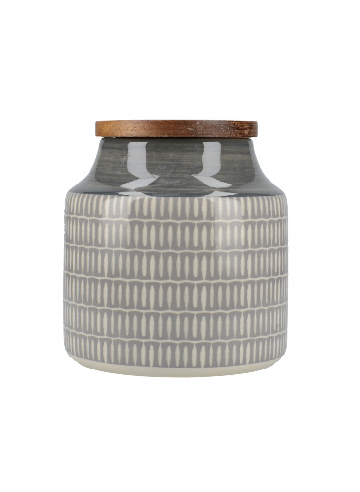 Mikasa Drift Storage Jar Grey