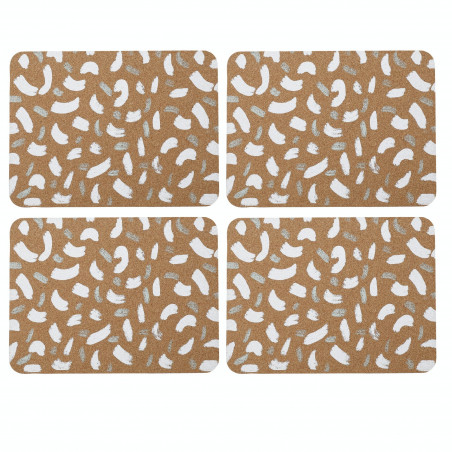 Creative Tops Cork Placemats, Set of 4, Terrazzo Design