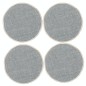 Creative Tops Round Jute Placemats, Set of 4, Grey