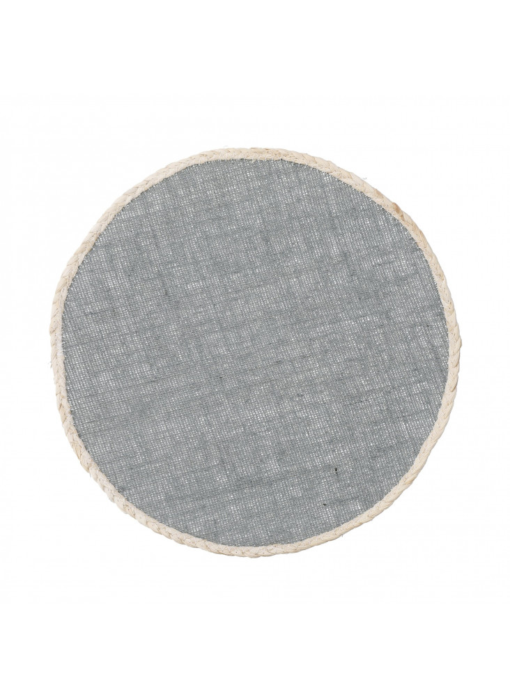 Creative Tops Round Jute Placemats, Set of 4, Grey