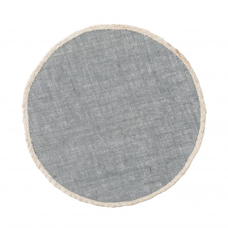 Creative Tops Round Jute Placemats, Set of 4, Grey