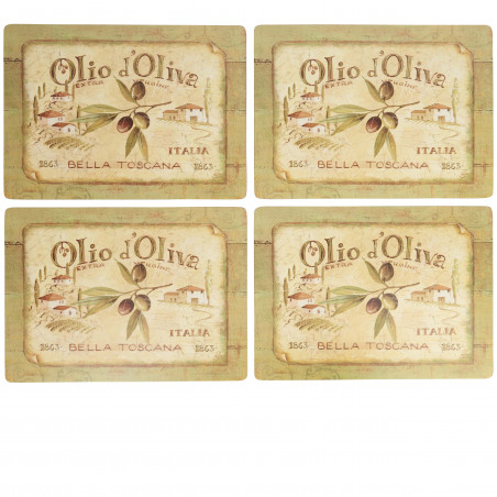 Creative Tops Olio D'Oliva Pack Of 4 Large Premium Placemats