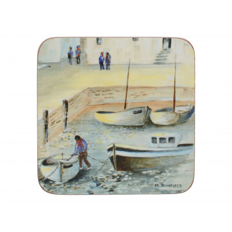 Creative Tops Cornish Harbour Pack Of 6 Premium Coasters