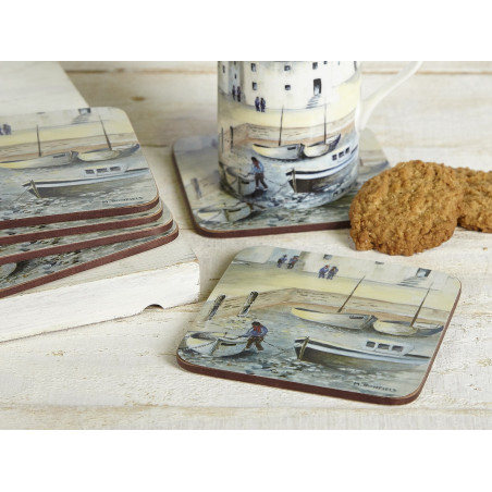 Creative Tops Cornish Harbour Pack Of 6 Premium Coasters