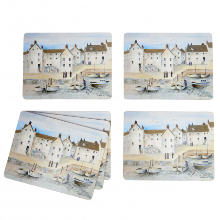 Creative Tops Cornish Harbour Pack Of 6 Premium Placemats