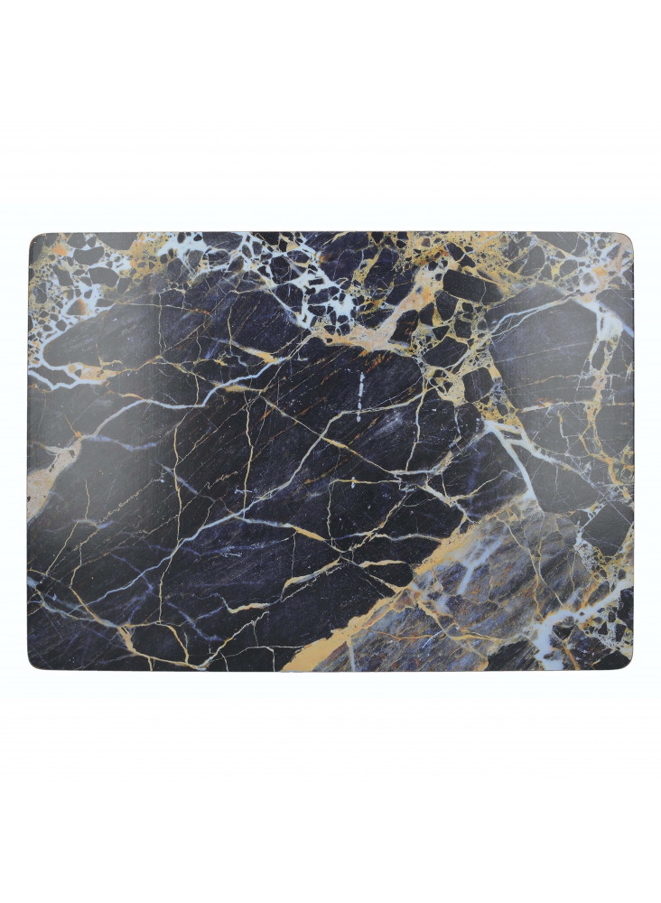 Creative Tops Navy Marble Design Pack Of 4 Large Premium Placemats