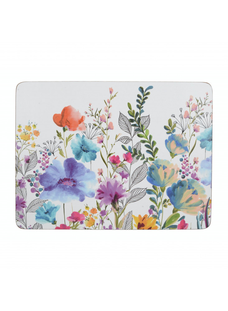 Creative Tops Meadow Floral Pack Of 6 Placemats