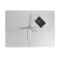 Creative Tops Naturals Premium Pack Of 4 Faux Leather Placemats Metalic Silver