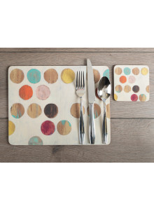 Creative Tops Retro Spot Pack Of 4 Large Premium Placemats