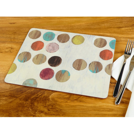 Creative Tops Retro Spot Pack Of 6 Premium Placemats