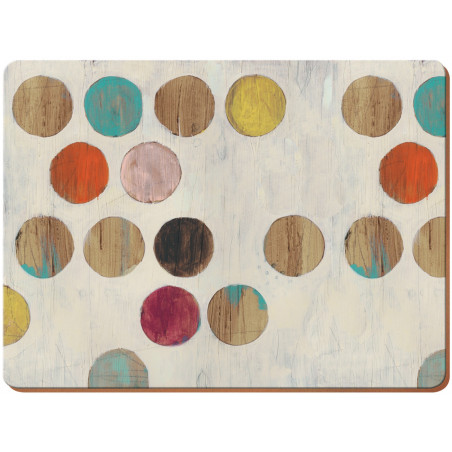 Creative Tops Retro Spot Pack Of 6 Premium Placemats