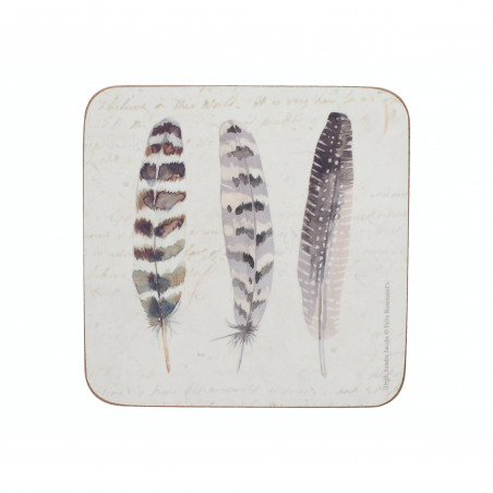 Creative Tops Feathers Pack Of 6 Premium Coasters