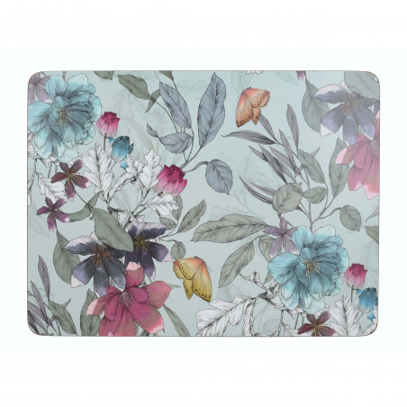 Creative Tops Butterfly Floral Pack Of 6 Premium Placemats