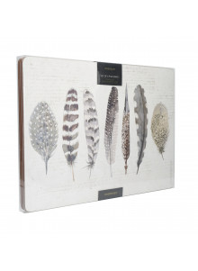 Creative Tops Feathers Pack Of 4 Large Premium Placemats