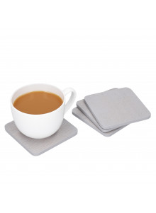 Creative Tops Naturals Wood Veneer Pack Of 4 Coasters Grey