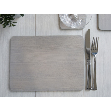 Creative Tops Naturals Wood Veneer Pack Of 4 Placemats Grey