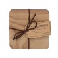 Creative Tops Oak Veneer Pack Of 4 Coasters