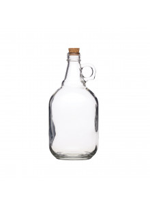 Home Made 1.9 Litre Clear Traditional Glass Demijohns