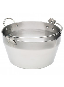 Home Made Stainless Steel 9 Litre Maslin Pan with Handle