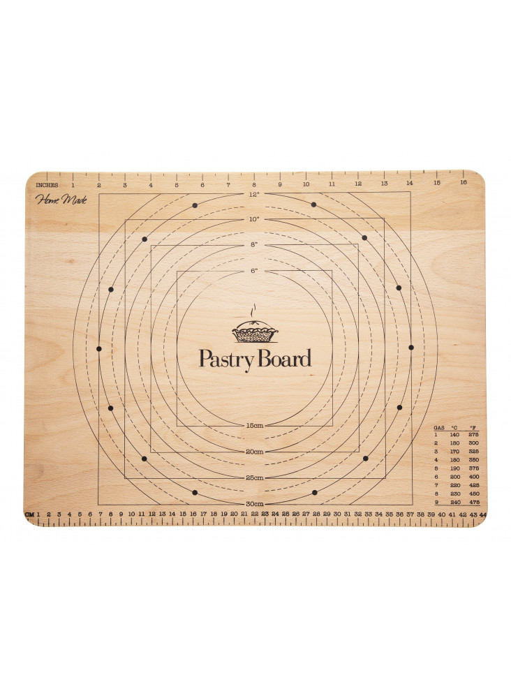 Home Made Wooden Pastry Board with Measures