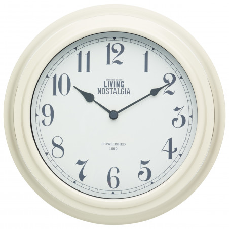 Living Nostalgia Antique Cream Wall Clock