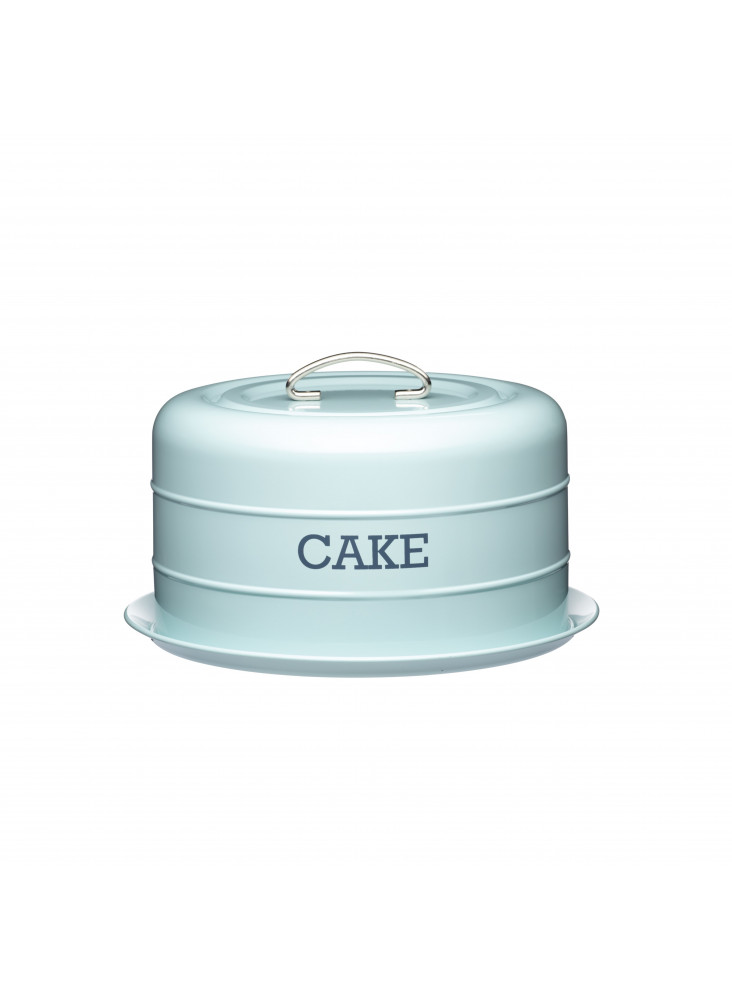 Living Nostalgia Vintage Blue Domed Cake Tin