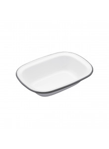 Living Nostalgia Enamel Oblong 20cm Pie Dish