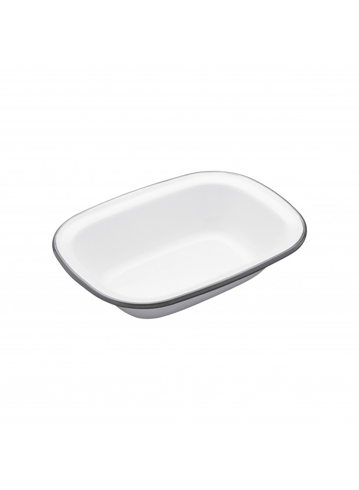 Living Nostalgia Enamel Oblong 20cm Pie Dish