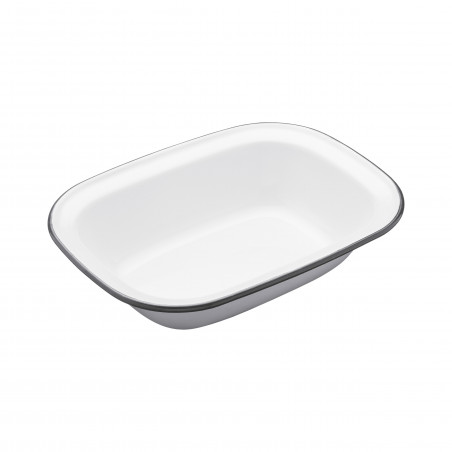 Living Nostalgia Enamel Oblong 22cm Pie Dish