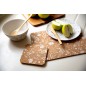 Natural Elements Set of 4 Biodegradable Cork Coasters, 12 x 12cm