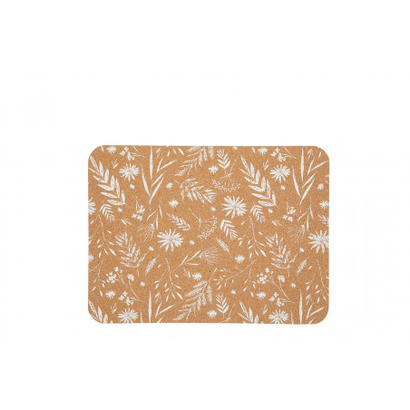 Natural Elements Set of 4 Biodegradable Cork Placemats, 21.5 x 19cm