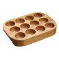 Natural Elements Acacia Wood Egg Rack