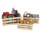 Natural Elements Set of 3 Eco-Friendly Paulownia Wood Crates