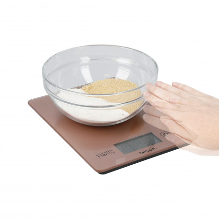 Taylor Pro Digital Dry / Liquid Cooking Scales with Touchless Tare in Gift Box - Rose Gold