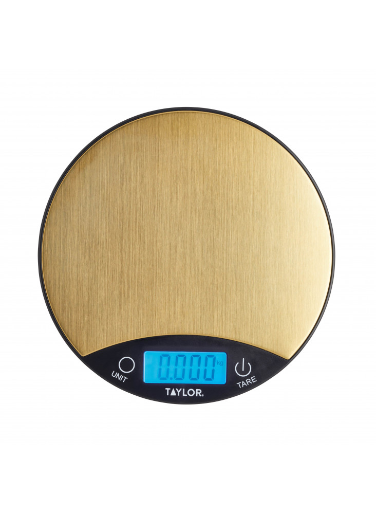 Taylor Pro Digital Dual 5Kg Kitchen Scales - Black & Brass