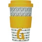 KitchenCraft 410ml Bamboo Letter "G" Reuseable Mug