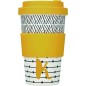 KitchenCraft 410ml Bamboo Letter "K" Reuseable Mug