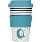 KitchenCraft 410ml Bamboo Letter "Q" Reuseable Mug