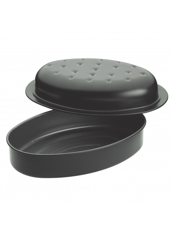 MasterClass Non-Stick Covered Oval Roasting Pan