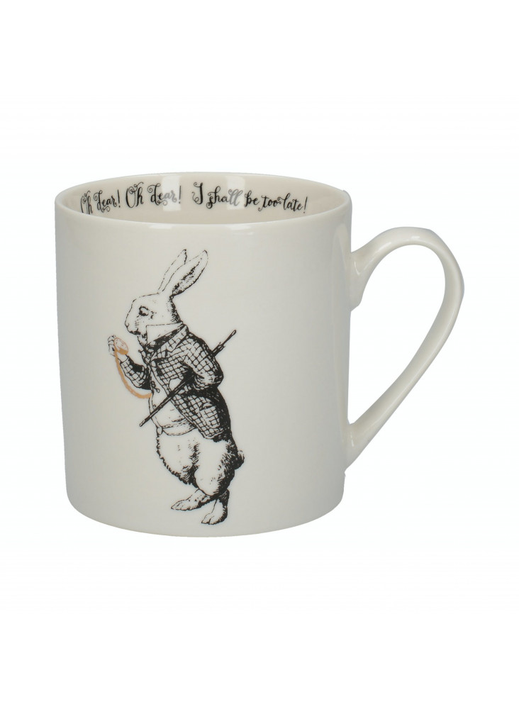 Victoria And Albert Alice In Wonderland White Rabbit Can 350ml Mug