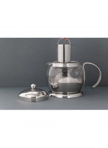 La Cafetière Le Teapot Glass Tea Infuser, 4-Cup, Stainless Steel