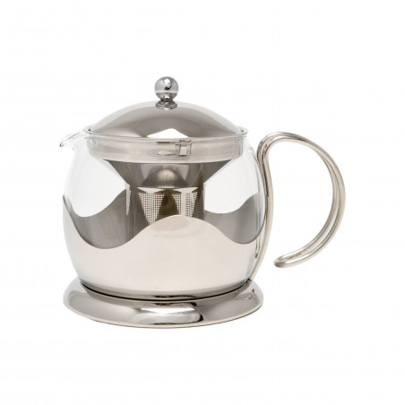 La Cafetière Le Teapot Glass Tea Infuser, 4-Cup, Stainless Steel