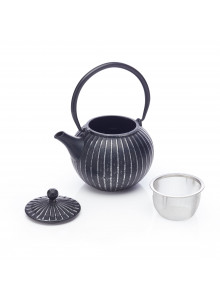 La Cafetière Black 500ml Cast Iron Teapot with Infuser