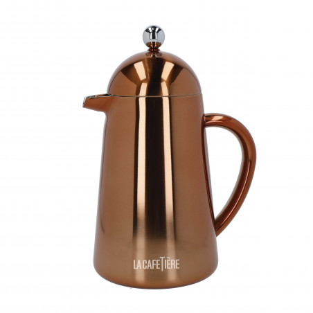 La Cafetière Havana Double Walled Cafetiere, 8-Cup, Copper