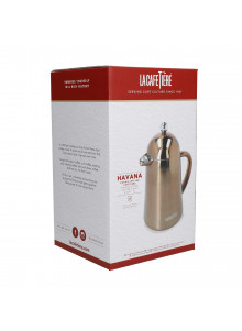 La Cafetière Havana Double Walled Cafetiere, 8-Cup, Copper