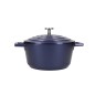 MasterClass Cast Aluminium 2.5 Litre Casserole Dish - Metallic Blue