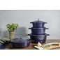 MasterClass Cast Aluminium 2.5 Litre Casserole Dish - Metallic Blue