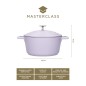 MasterClass Cast Aluminium 2.5 Litre Casserole Dish - Lavendar