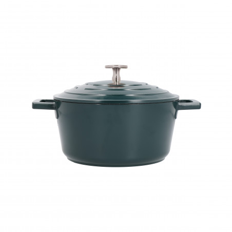 MasterClass Cast Aluminium 2.5 Litre Casserole Dish - Hunter Green